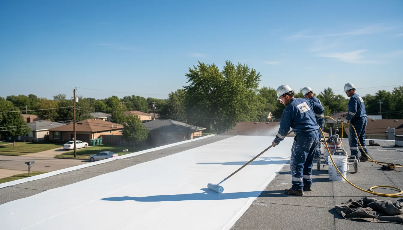 Commercial roof coating in Bellport, NY near me